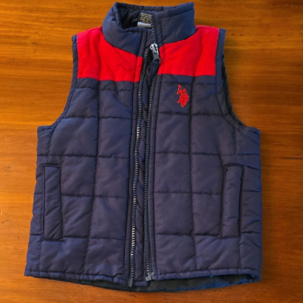 U.S. Polo Assn. Navy and Red Kids' Vest